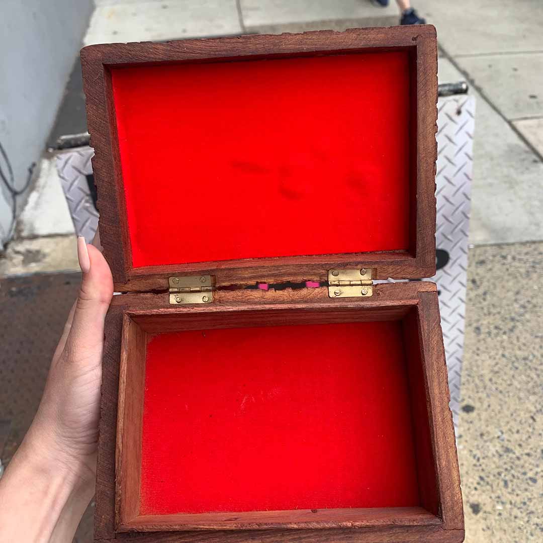 Carved Sun and Moon Box