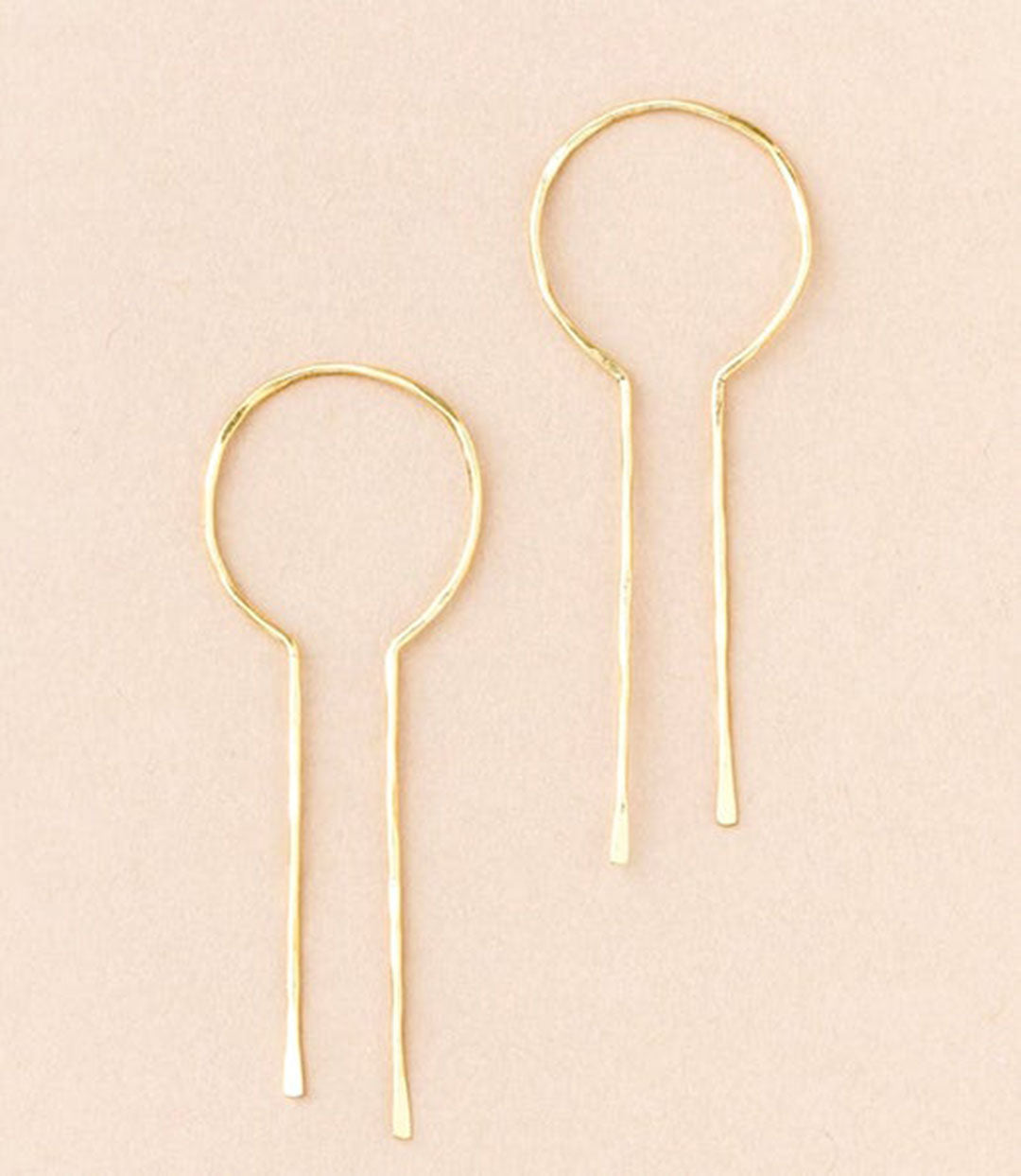Equinox Keyhole Hoop Earrings