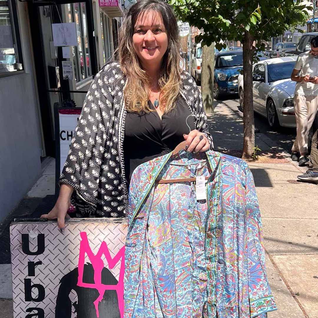 Kimono (blazer length) with tie