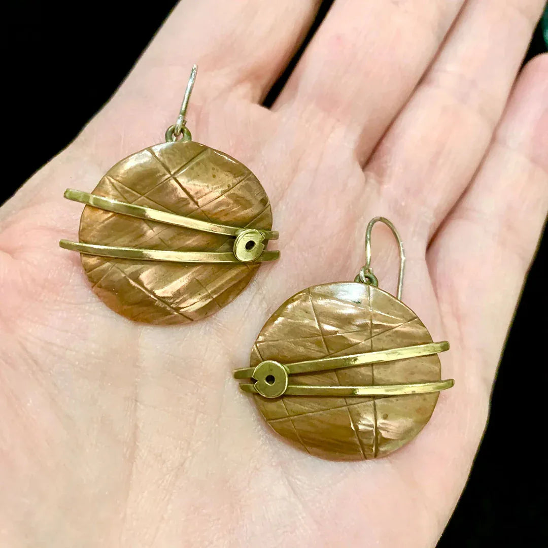 MixedMetalShieldEar02 - Urban Princess Boutique