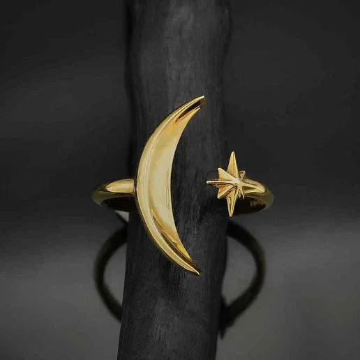 MoonStarGoldring02 - Urban Princess Boutique