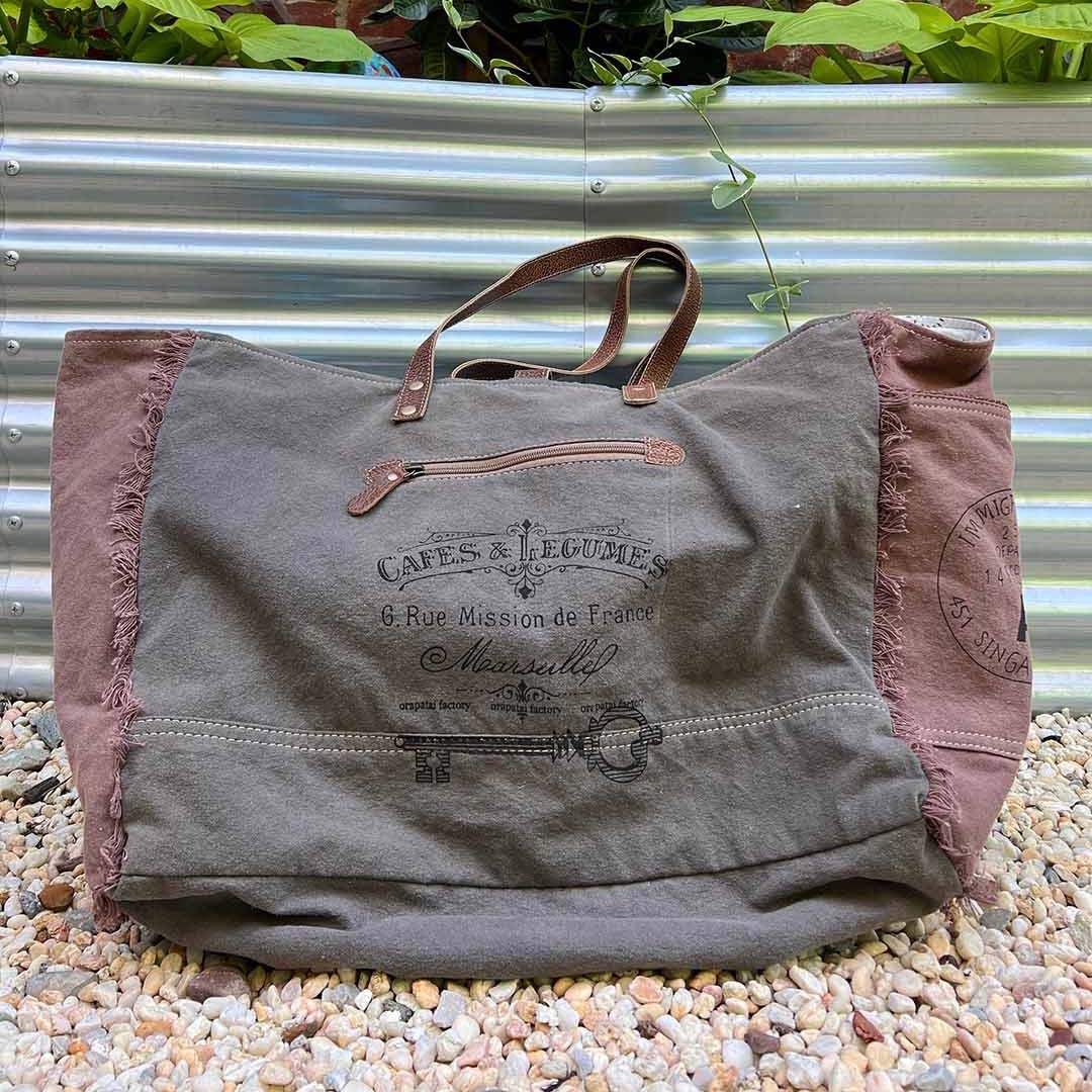 Myra Cafe Au Lait Weekender Travel Bag