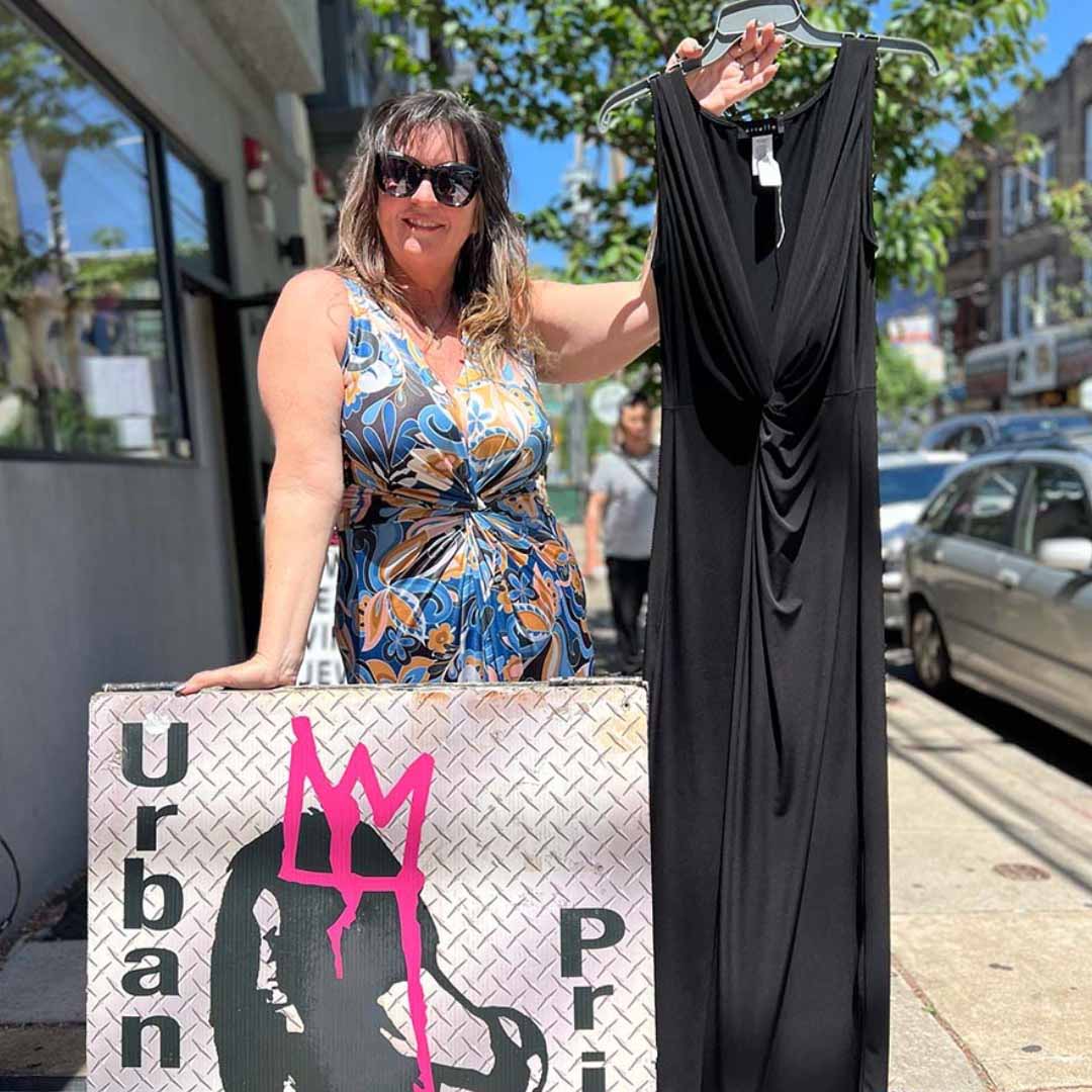 Plunging V Maxi Dress