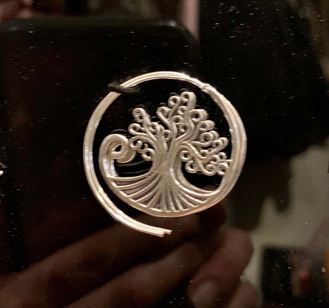 Silver Spiral Hoops Boho Earrings