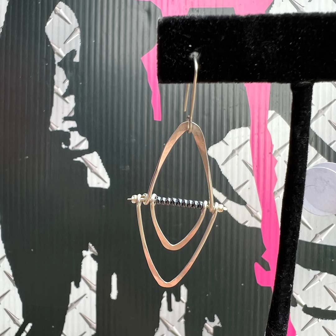 Sterling Silver Seedbead Handmade Earrings