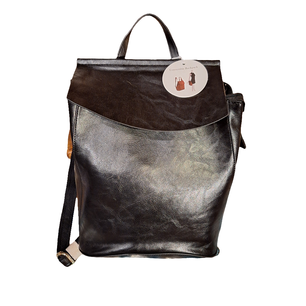 Vegan Leather Backpack - M