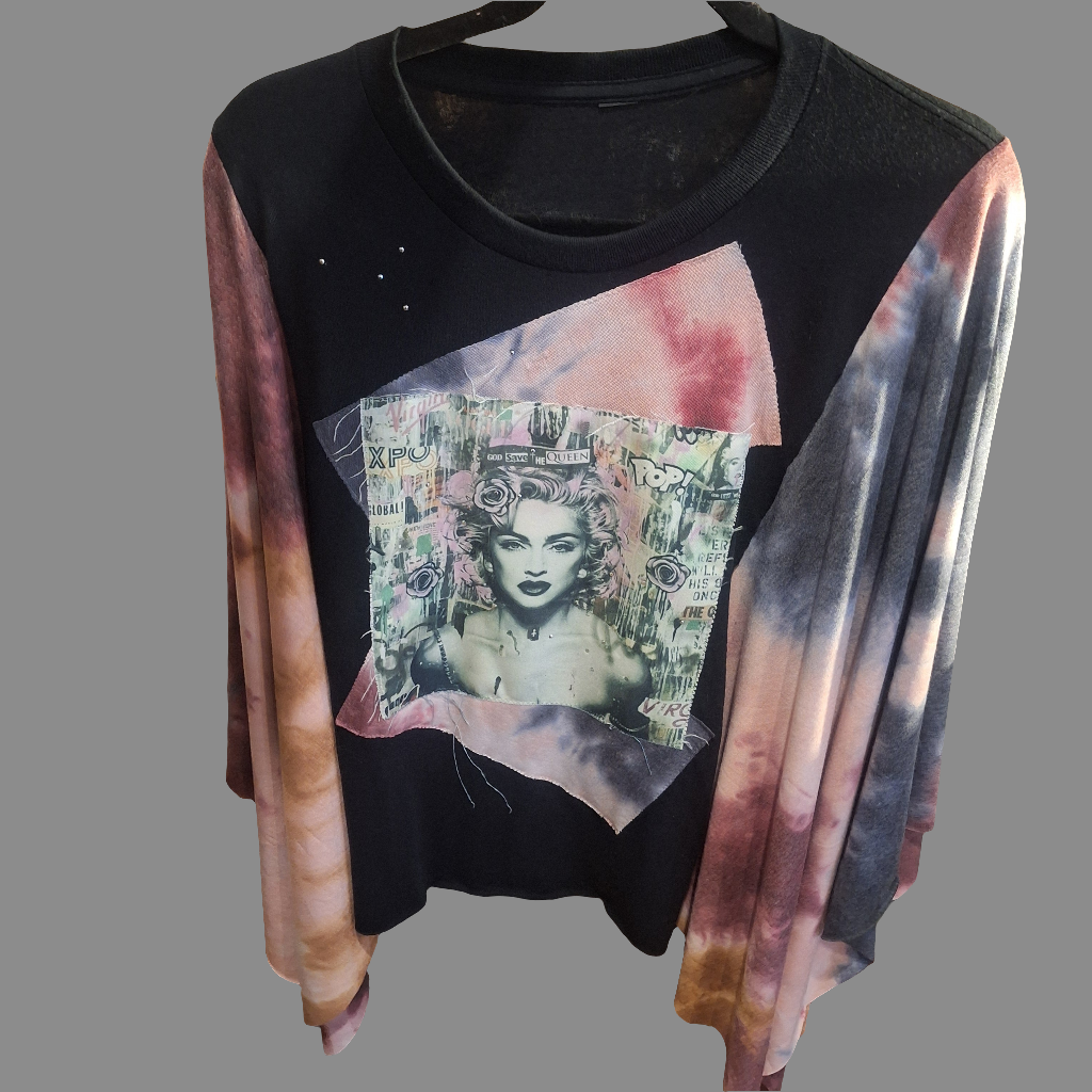 MArilyn Monroe Tie Dye Poncho handmade