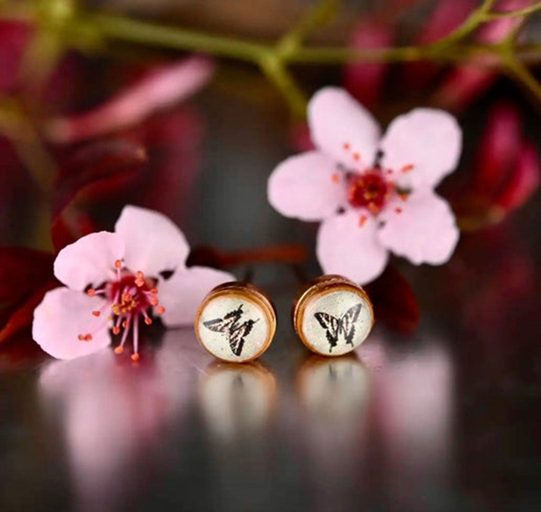 Butterfly Artisan Stud Earrings