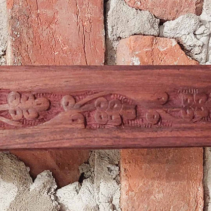 Carved Wooden Incense Box \ Ash Catcher