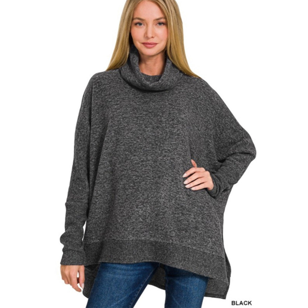 Cozy Cowl Neck Sweater - Super Soft