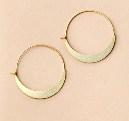 Crescent Hoop Earrings