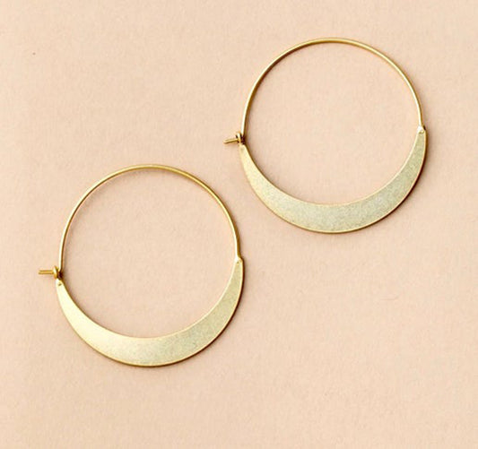 Crescent Hoop Earrings