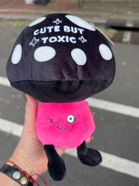 Cute But Toxic Mushroom Plushie Funny Gift