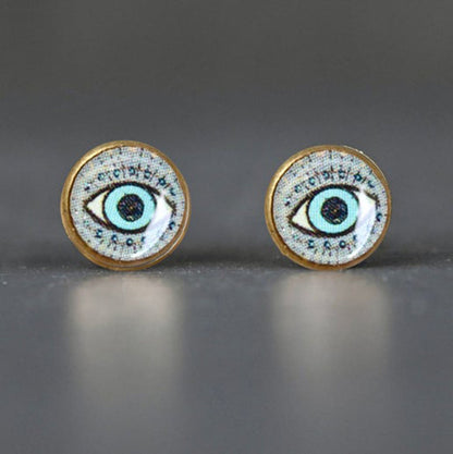 Eye of Protection Artisan Stud Earrings