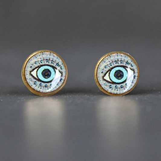 Eye of Protection Artisan Stud Earrings