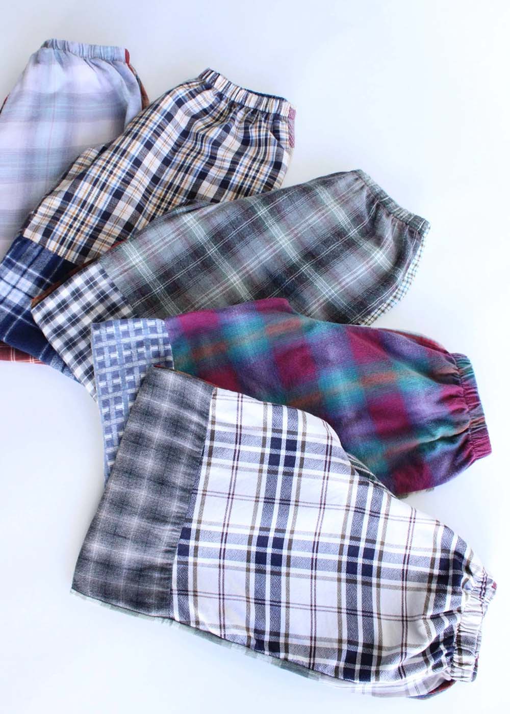 Flannel Patchwork Pants