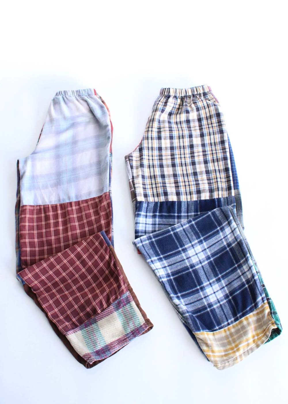 Flannel Patchwork Pants