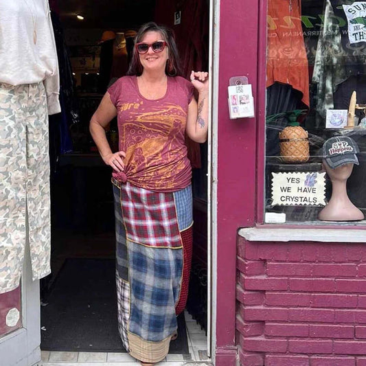 Flannel Patchwork Skirt