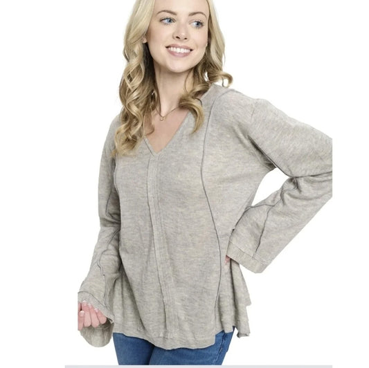 Grey Patchwork Top