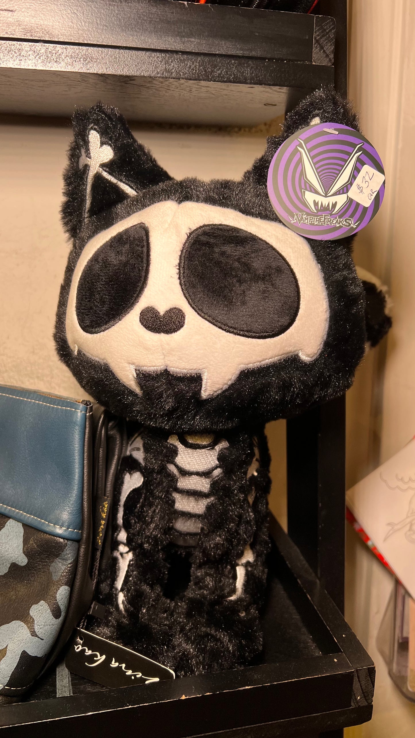 Skeleton Kitty Plushie