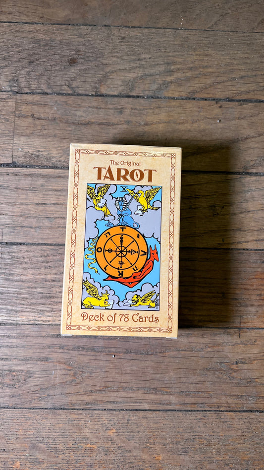 Tarot card deck box, Deck of 78 Cards, colorful oracle illustration