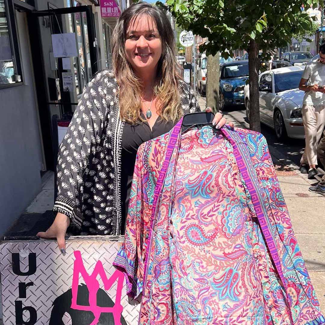 Kimono (blazer length) with tie