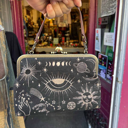 Kiss Lock Chain Crossbody Bags