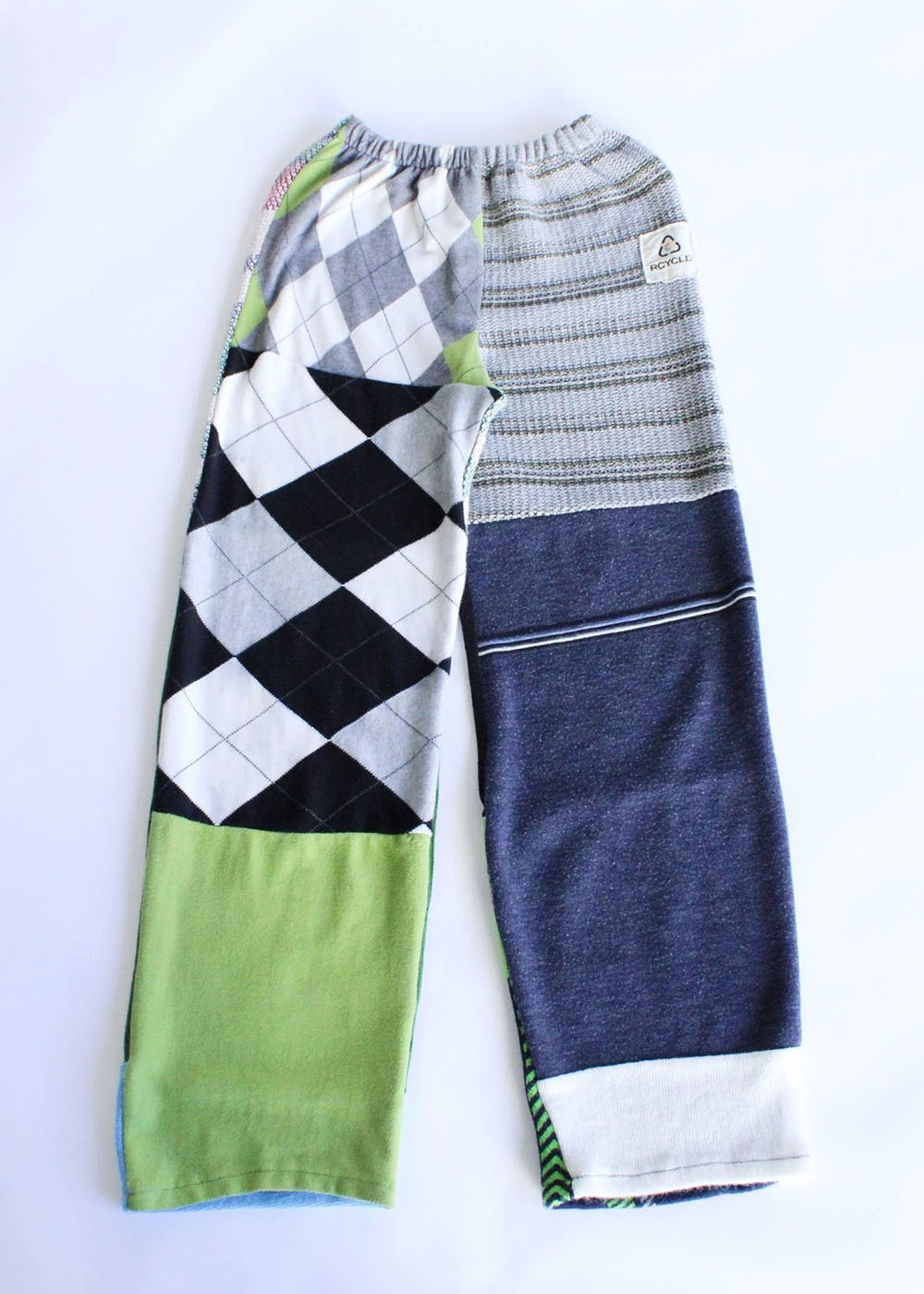 Upcycled Knit Sweater Patchwork Pants