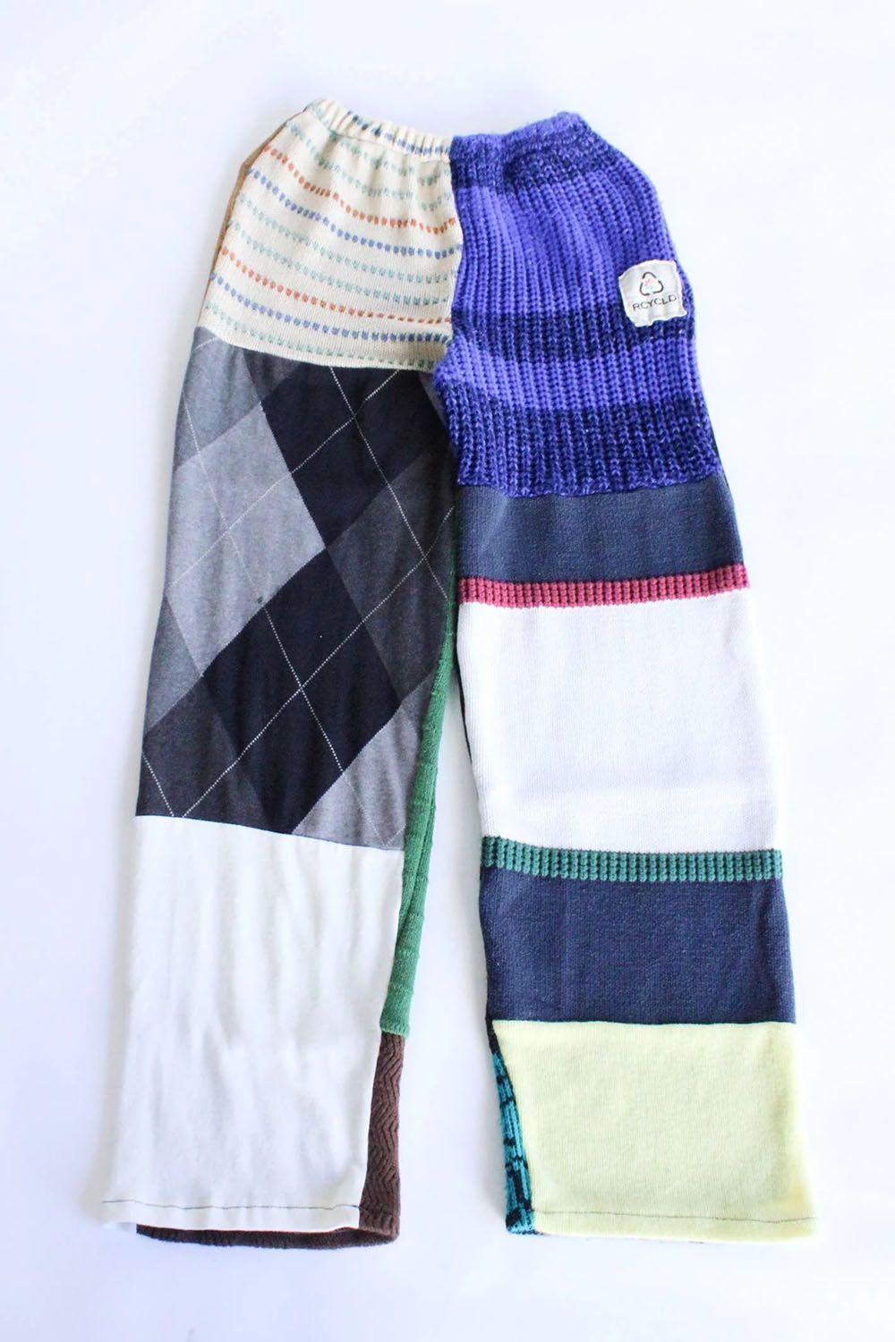 Upcycled Knit Sweater Patchwork Pants