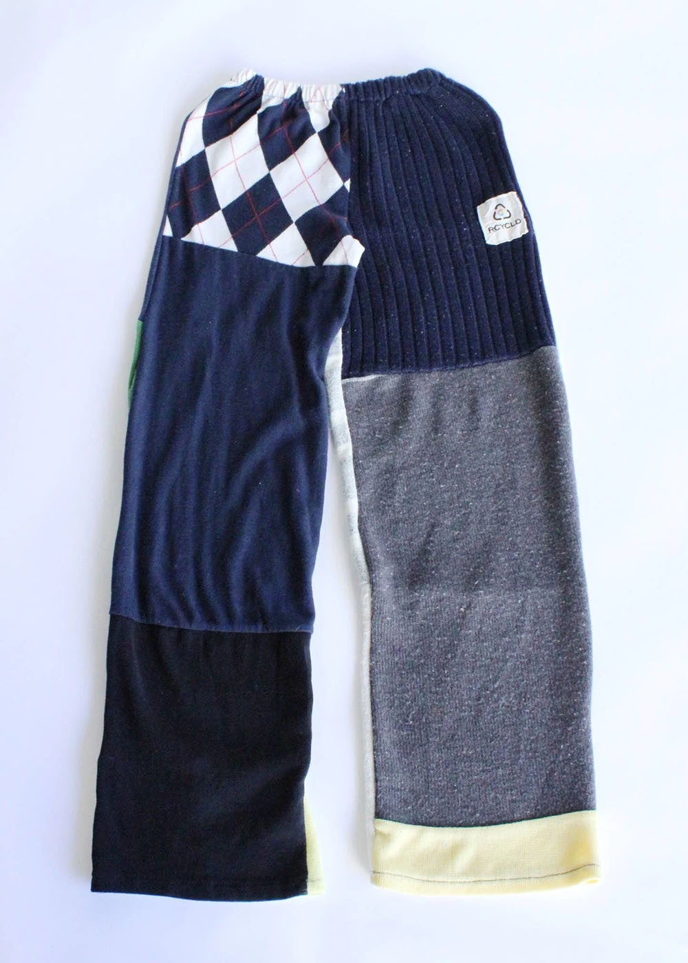 Upcycled Knit Sweater Patchwork Pants