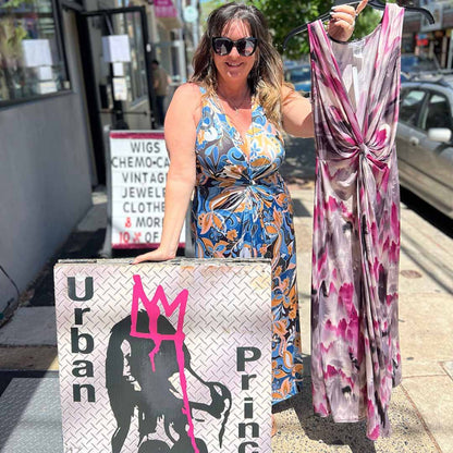 Plunging V Maxi Dress