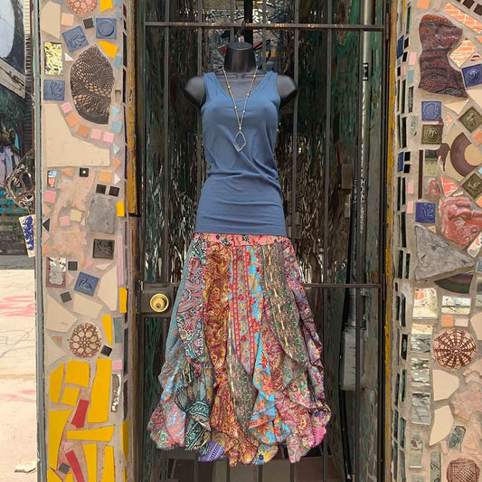 Ruffle Babydoll Maxi Skirt/Dress