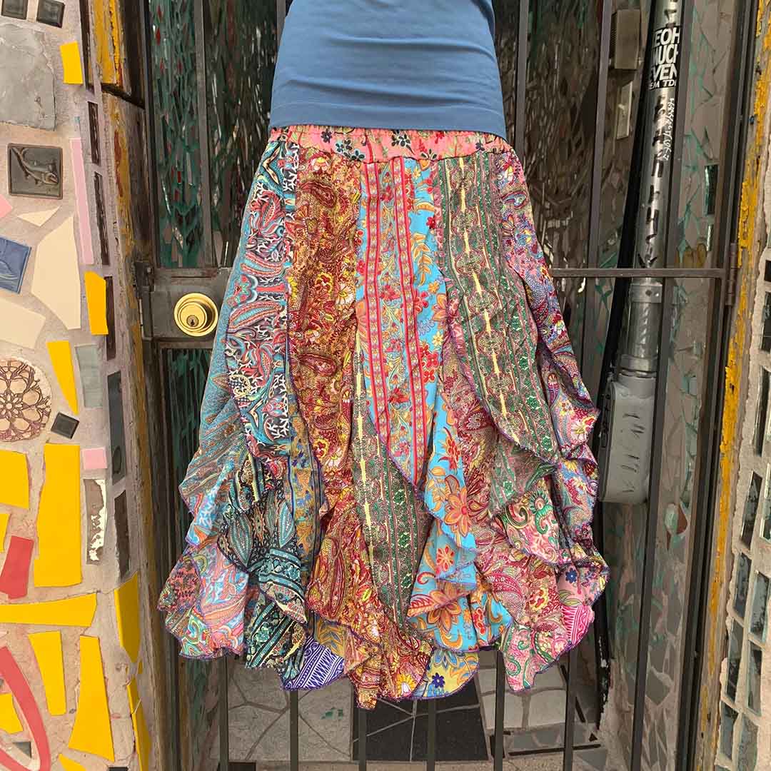 Ruffle Babydoll Maxi Skirt/Dress