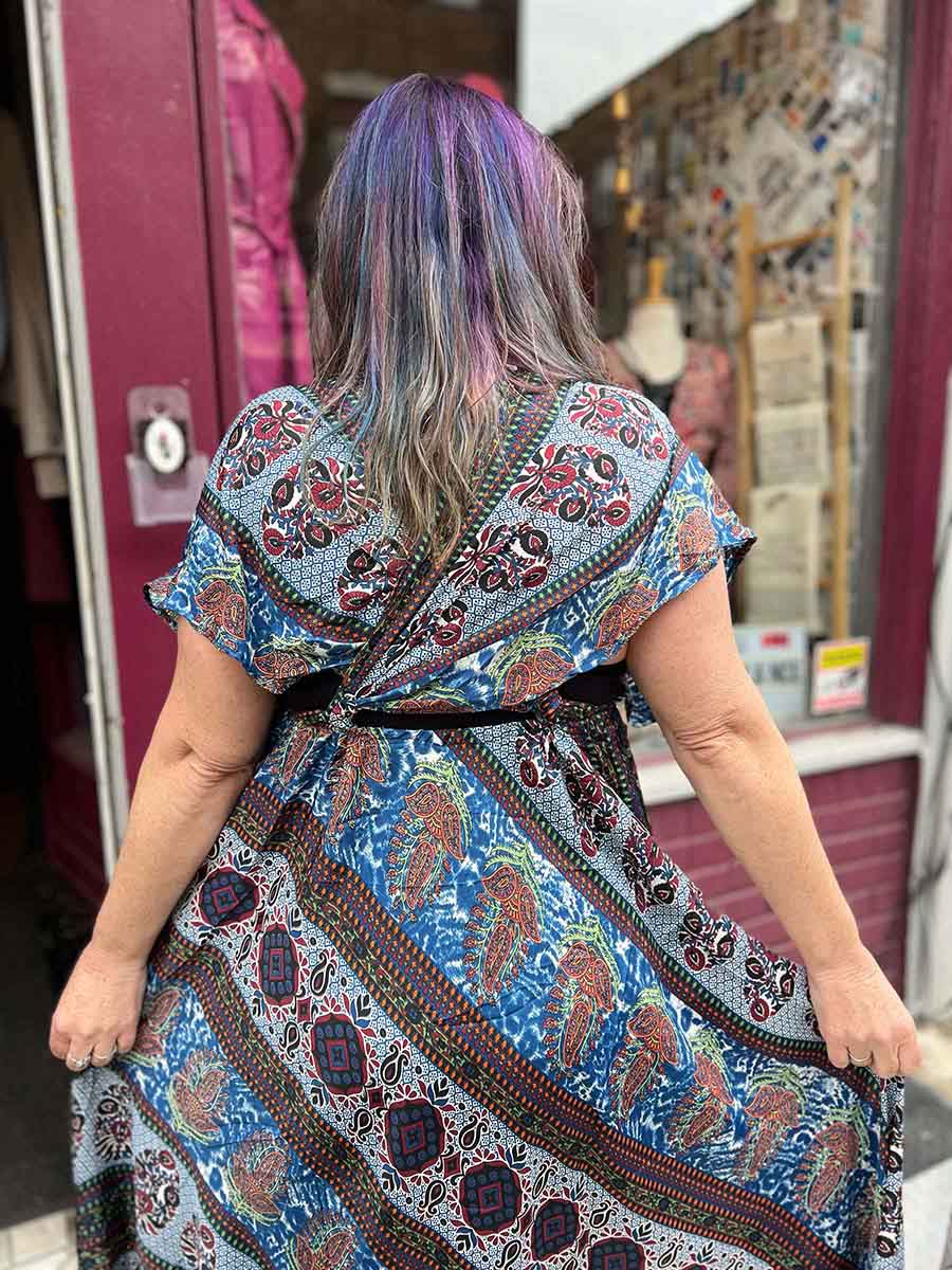 Upcycled Sari Maxi Dress