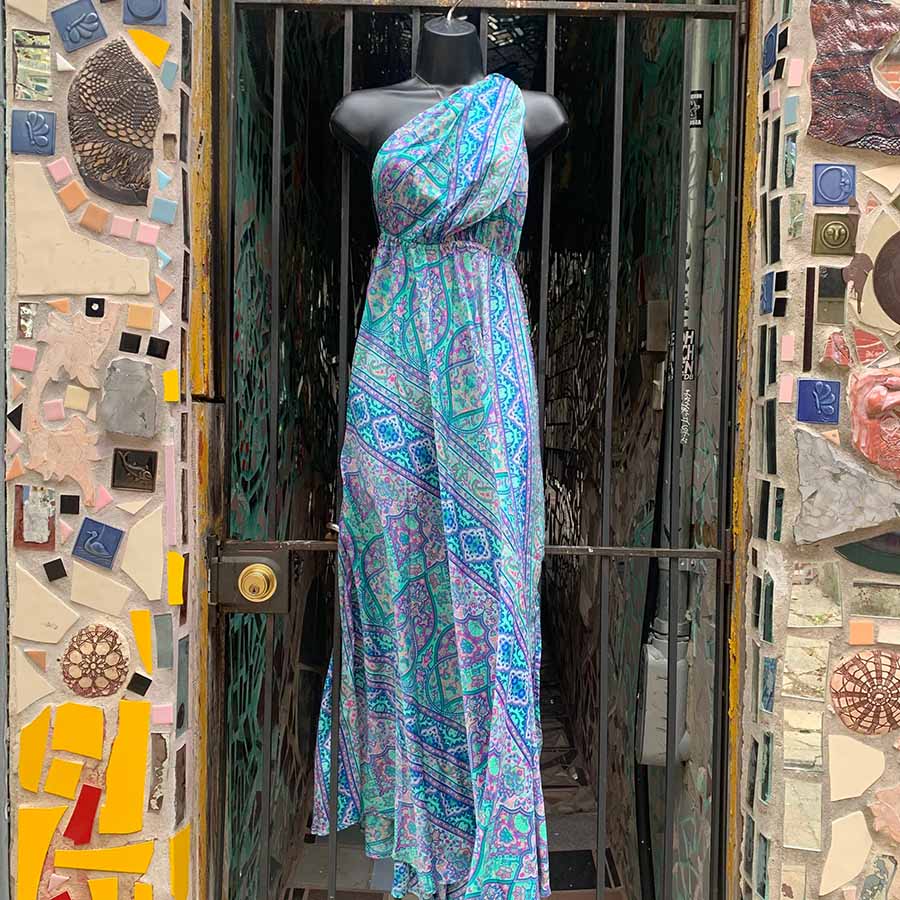 Upcycled Sari Maxi Dress