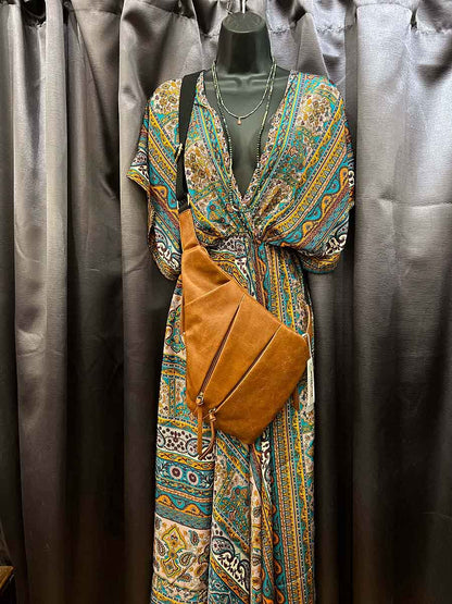 Upcycled Sari Maxi Dress