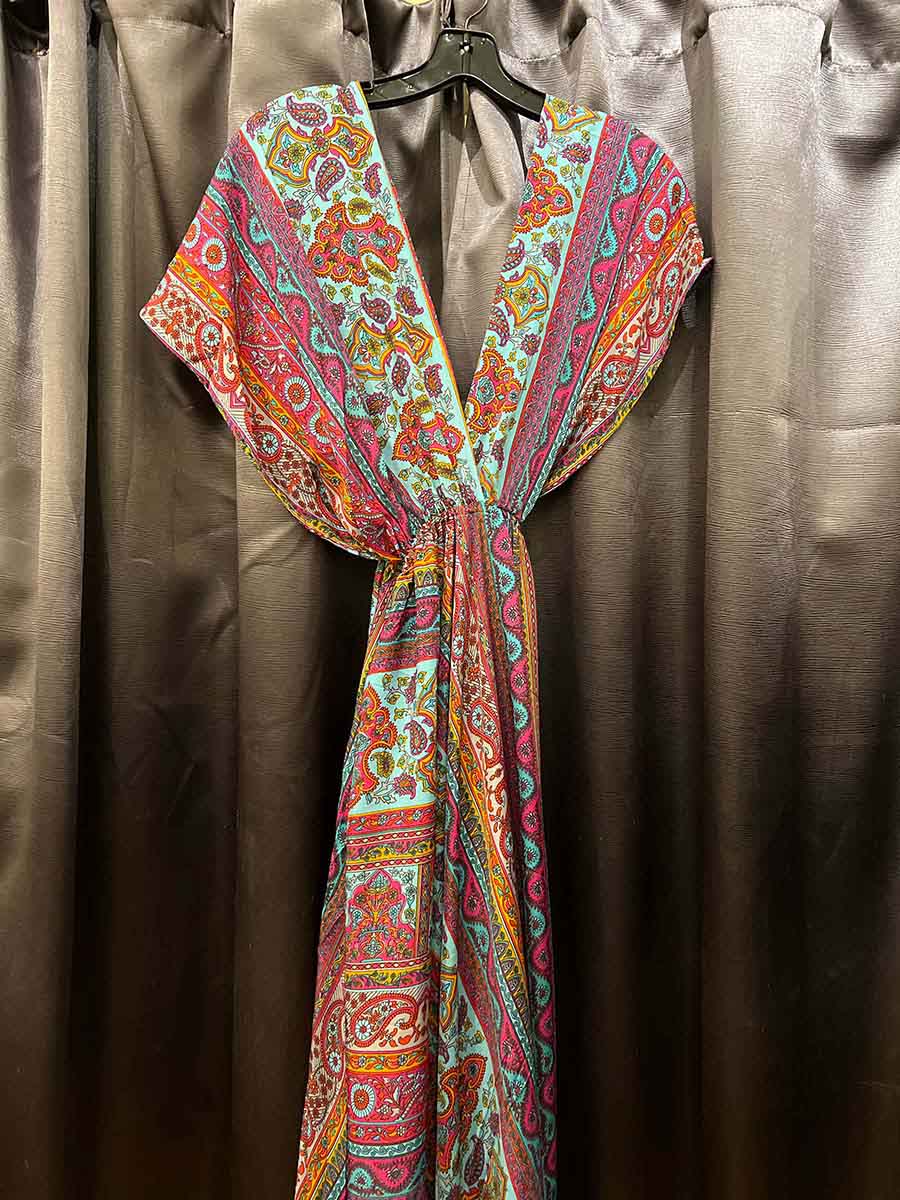 Upcycled Sari Maxi Dress