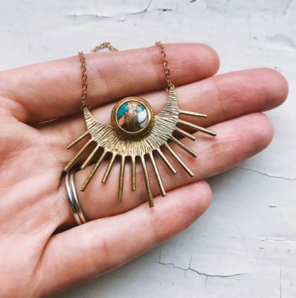 Sun Goddess Statement Necklace