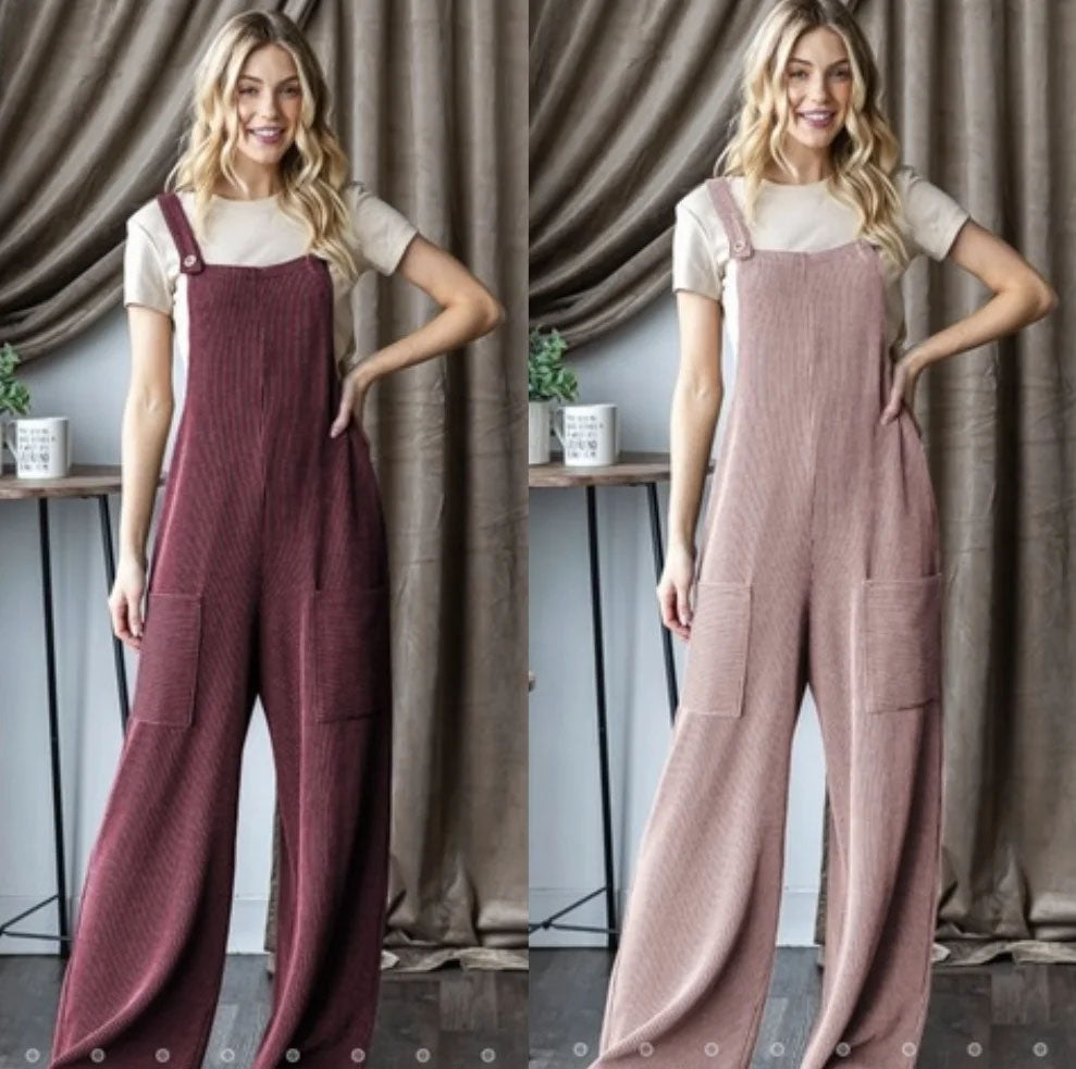 Super Comfy Ribbed Jumpsuit