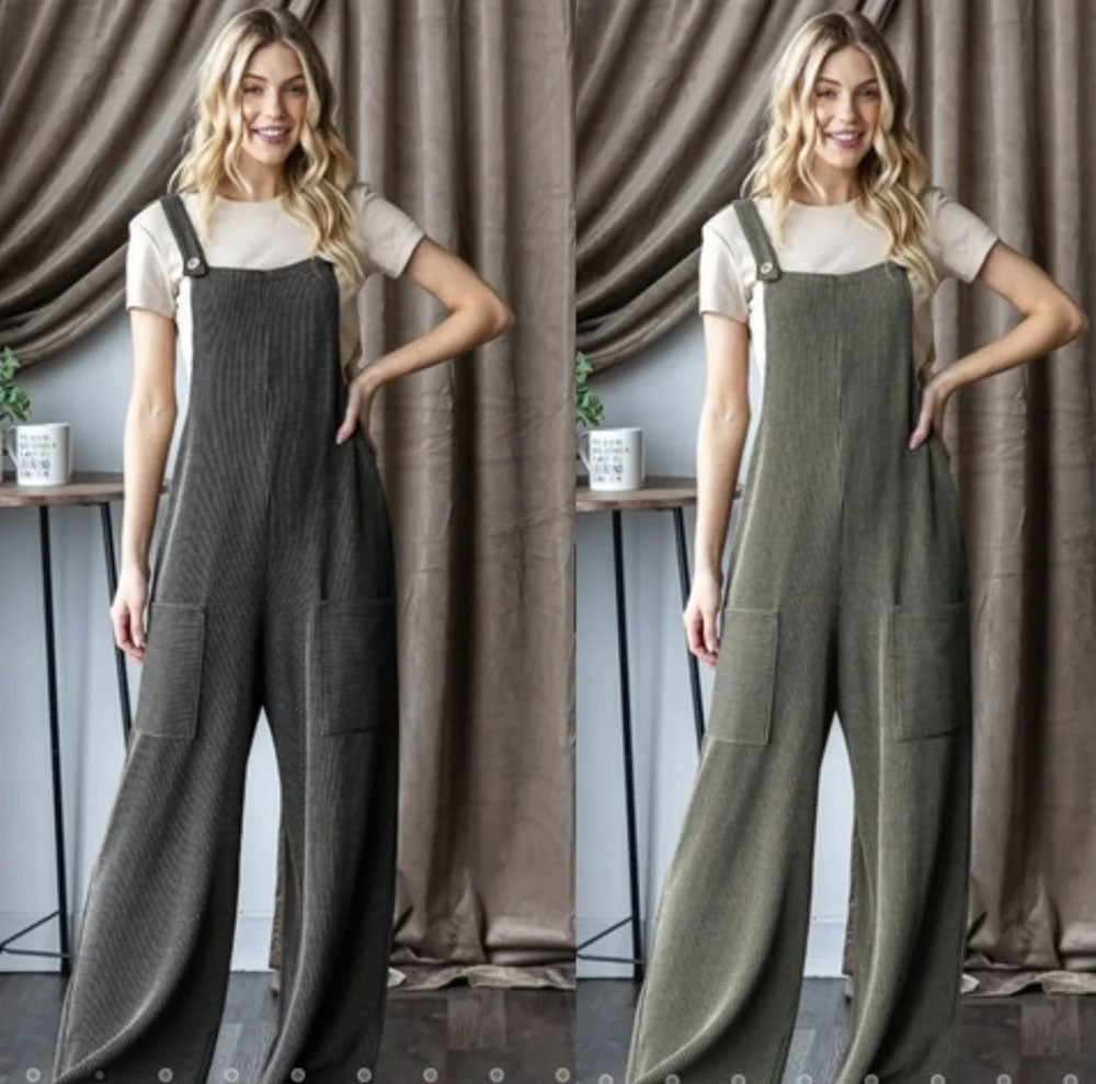 Super Comfy Ribbed Jumpsuit