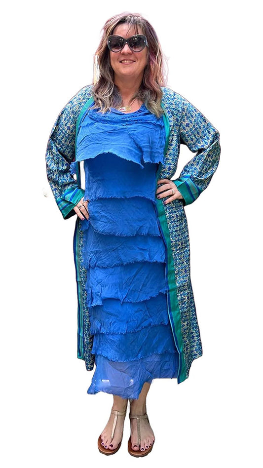 Silk Layered Dress - Long