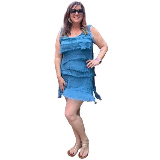 Silk Layered Dress - Short