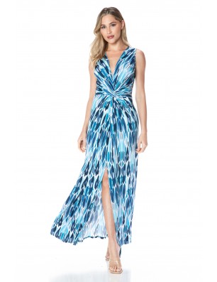 Plunging V-neck Maxi Dress
