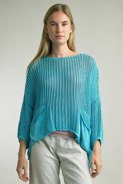 Sweater with Pockets Made in Italy