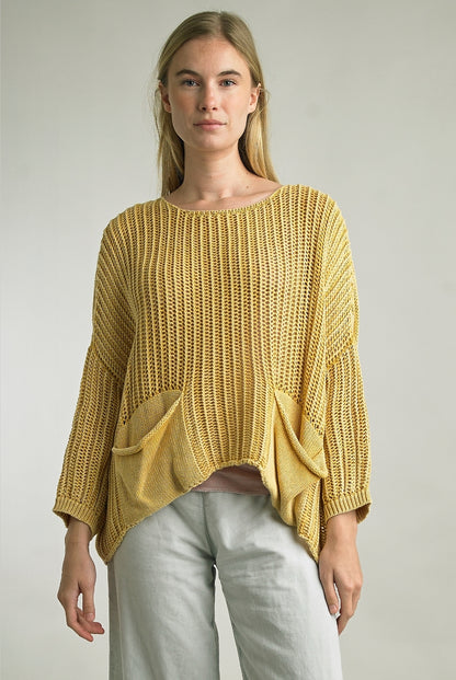 Sweater with Pockets Made in Italy