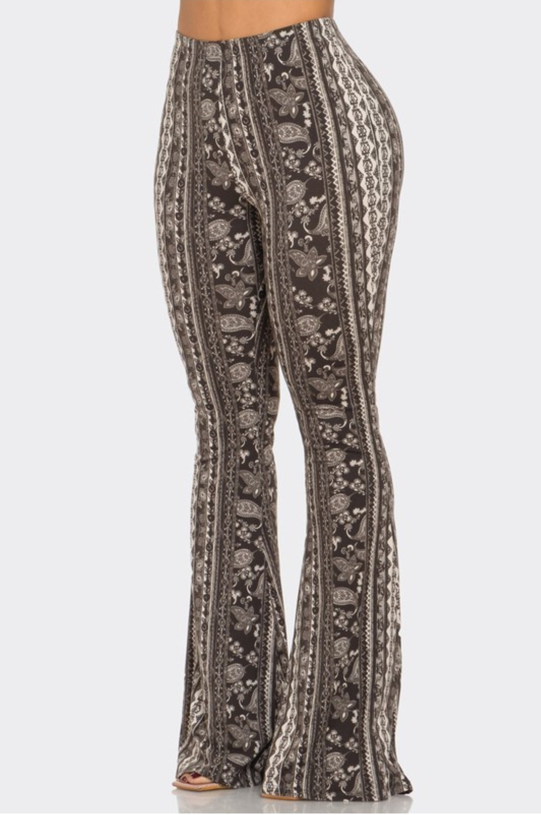 Black and White Flare Pants