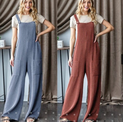 Super Comfy Ribbed Jumpsuit