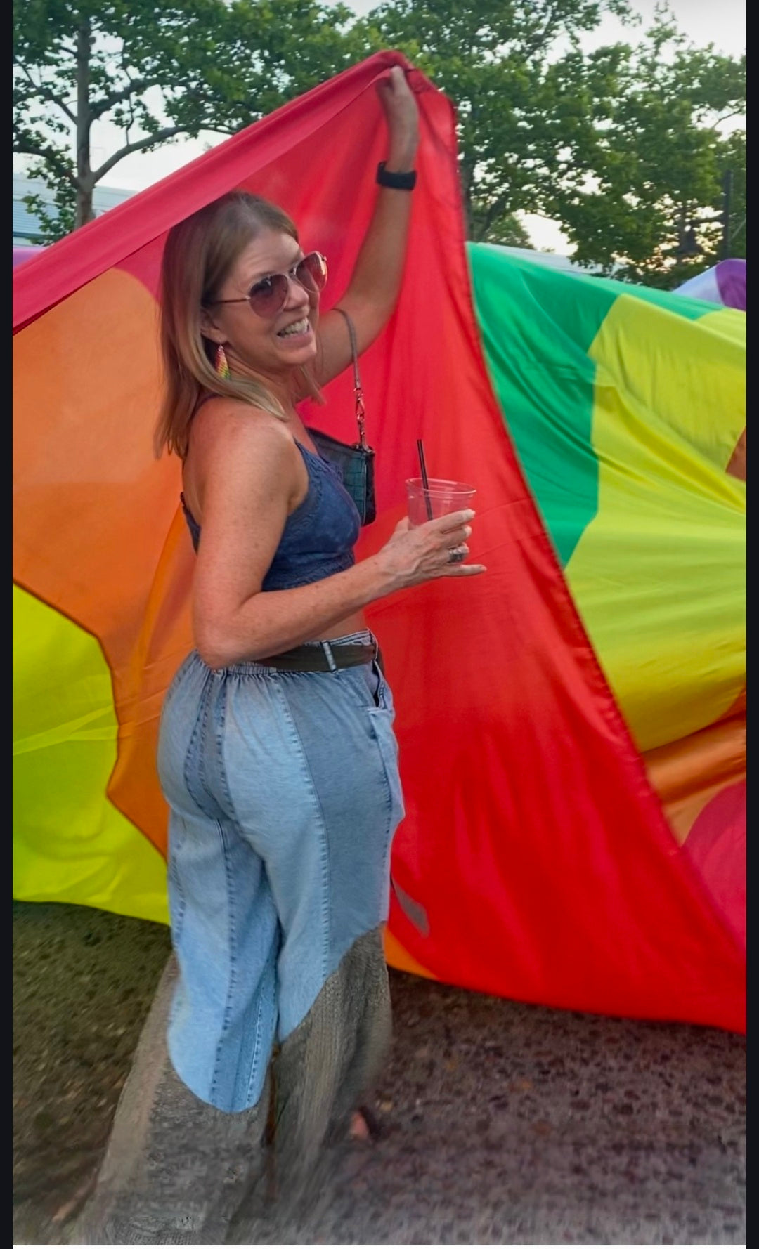 Lace Bottom Jeans