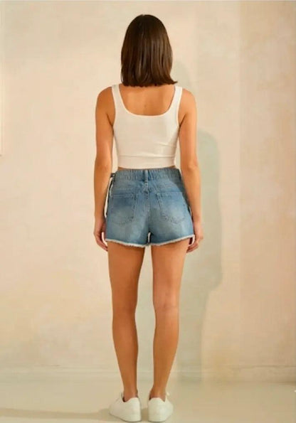 Denim Wrap Skort