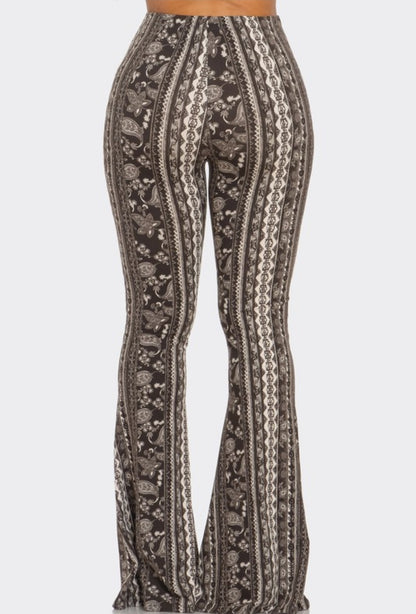 Black and White Flare Pants